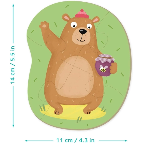 Puzzle 2-3-4 Elementy Leśne zwierzęta 300195